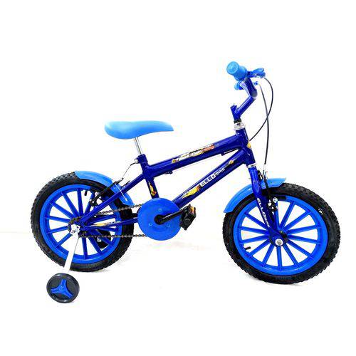 Bicicleta Infantil Aro 16 Hot Car Azul - Ello Bike