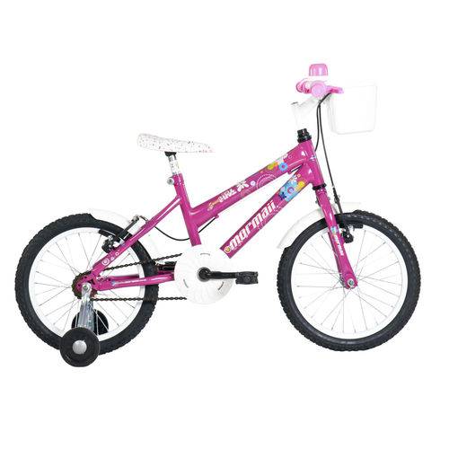 Bicicleta Infantil Aro 16 Mormaii Menina de 4 a 8 Anos