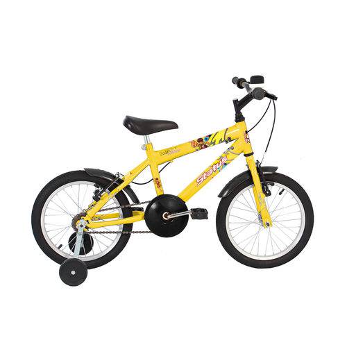 Bicicleta Infantil Aro 16 Status Max Force - Amarela