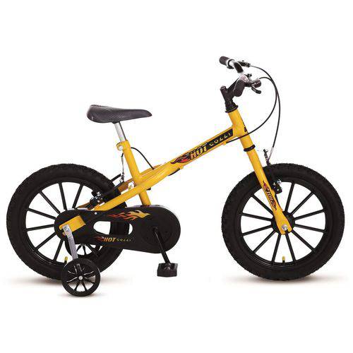 Bicicleta Infantil Colli MTB Hot Aro Preto 16 Amarela Masculino - 112