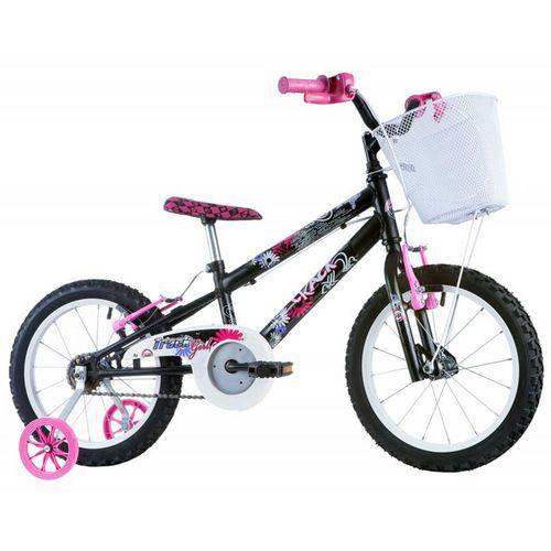 Bicicleta Infantil Feminina Track Girl Aro 16 Preto/Pinky - Track Bikes