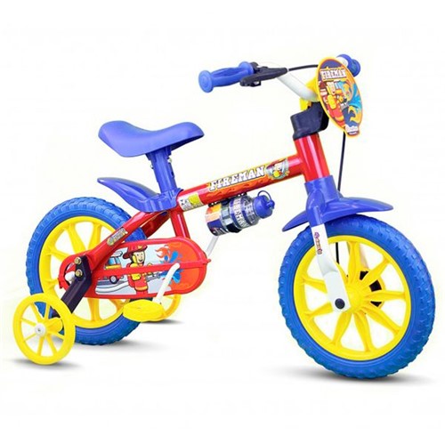 Bicicleta Infantil Fireman Aro 12 Nathor