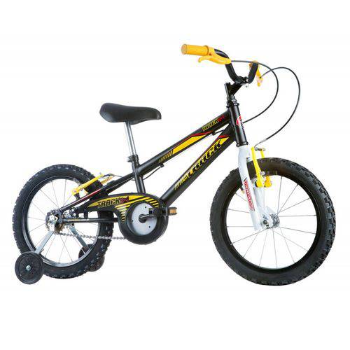 Bicicleta Infantil Masculina Track Boy Aro 16 Preto/Amarela - Track Bikes
