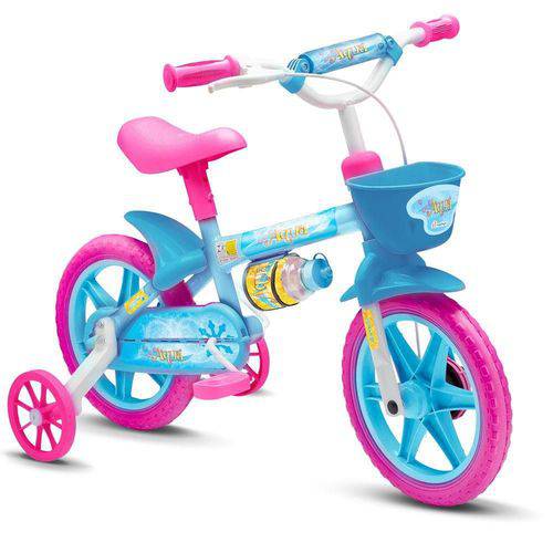 Bicicleta Infantil Menina Aro 12 Nathor Modelo Aqua