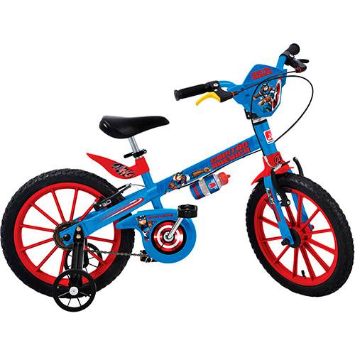 Bicicleta Infantil os Vingadores Capitão América Aro 16 - Brinquedos Bandeirante