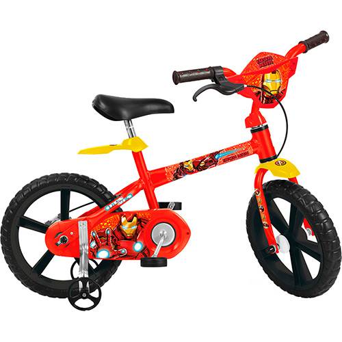 Bicicleta Infantil os Vingadores Homem de Ferro Aro 14 - Brinquedos Bandeirante