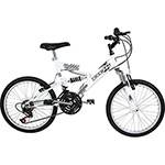 Bicicleta Infantil Polimet Full Suspension Aro 20 Kanguru - Branco