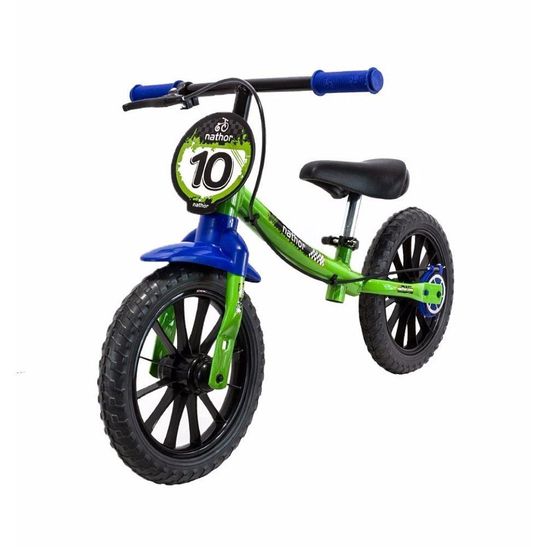 Bicicleta Infantil Sem Pedal Nathor Balance Verde