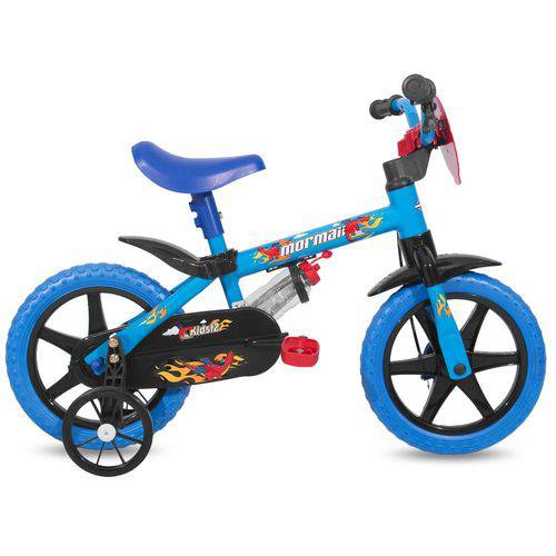 Bicicleta Kids Mormai Aro 12 Preto/Azul