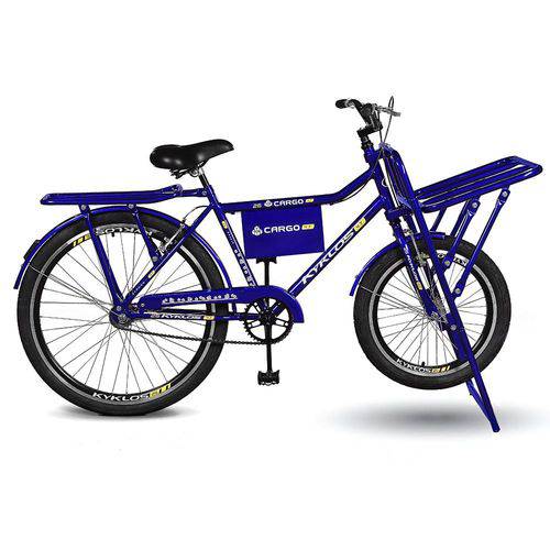 Bicicleta Kyklos Aro 26 Cargo 4.7 A-36 Reforçado Freio Contapedal e V-brake Azul