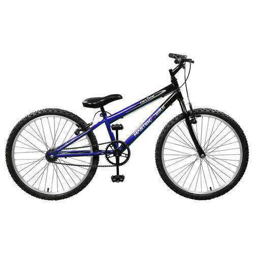 Bicicleta Masculina Ciclone Aro 24 Master Bike - Azul e Preto