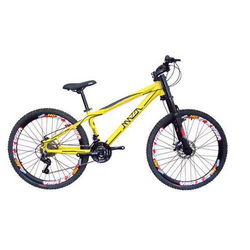 Bicicleta Mazza Bikes Fire 3.0 Aro 26 - 24v Shimano - Disco - Amarelo - 13.5
