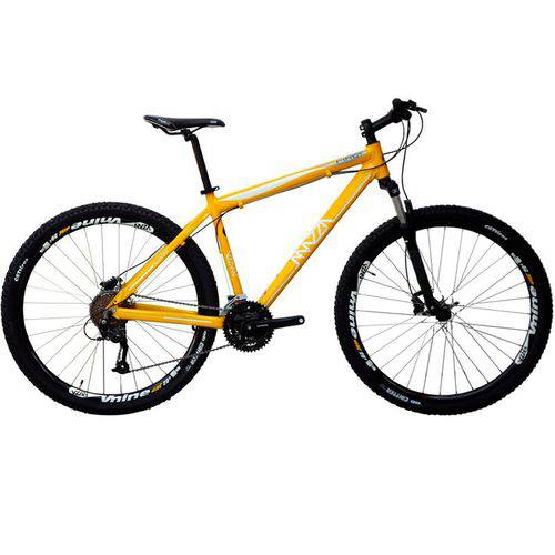 Bicicleta Mazza Bikes Fire 1.0 Aro 26 - 21v Shimano - V-brake - Amarelo - 13.5