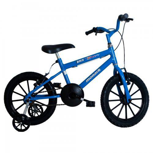 Bicicleta Monark Bmx Aro 16 Azul Preto
