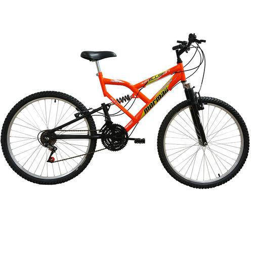 Bicicleta Mormaii Aro 26 Fullsion - Laranja Neon