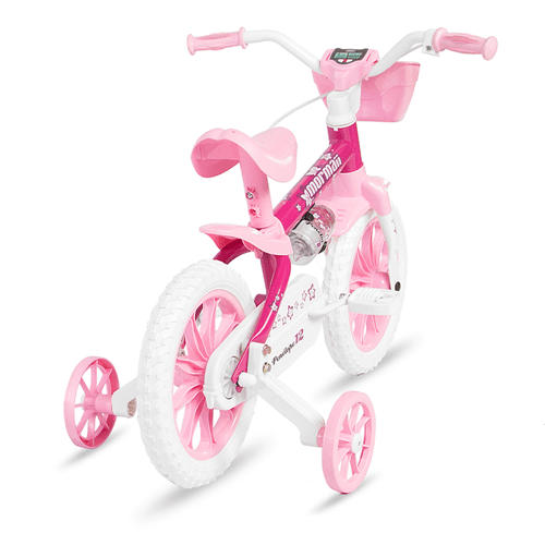 Bicicleta Mormaii Penelope Feminina Aro 12 com Cestinha - Rosa