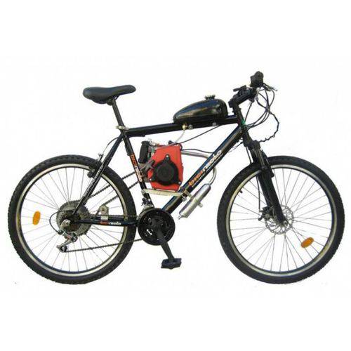 Bicicleta Motorizada 49cc 4 Tempos - Quadro de Alumínio - Preta