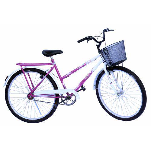 Bicicleta Poti Onix Convencional Violeta com Branco