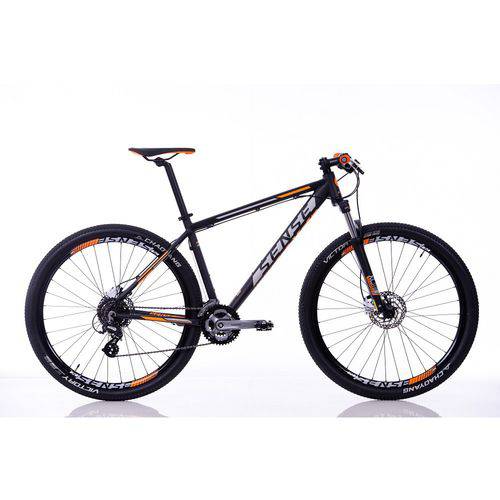 Bicicleta Rock Aro 29 Freio Disco Hidraulico Câmb Shimano Altus 24 Veloc Preto/laranja - Sense