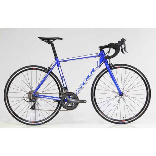 Bicicleta Speed Soul 1R1 Shimano Claris 16v 2018 Azul-Branco