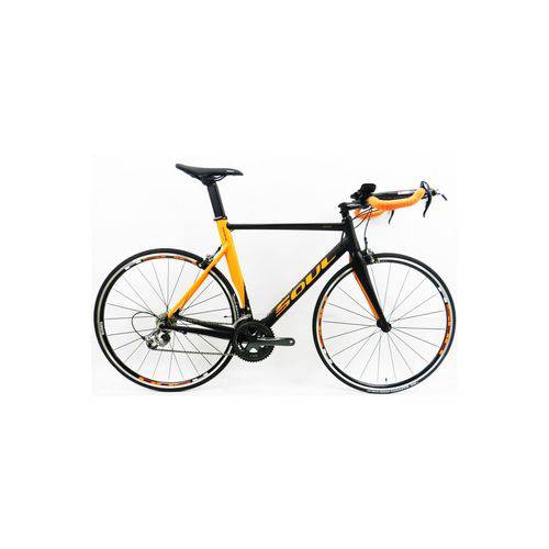 Bicicleta Speed TT Soul Ironfox 20V Tiagra Preto-laranja