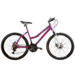 Bicicleta Track Feminina Tk 450 Aro 26 Alumínio 21V Rosa