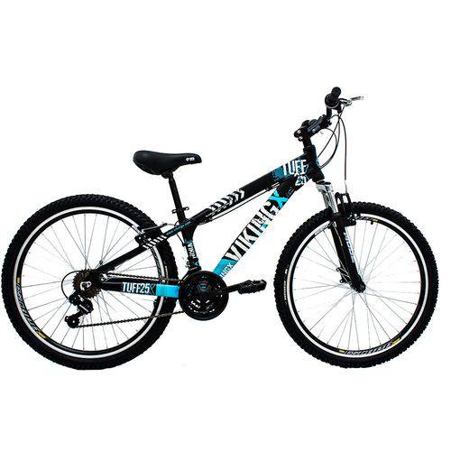 Bicicleta Tuff25 Freeride Aro 26 V-brake 21 Velocidades Cambios Shimano Preto/azul - Vikingx