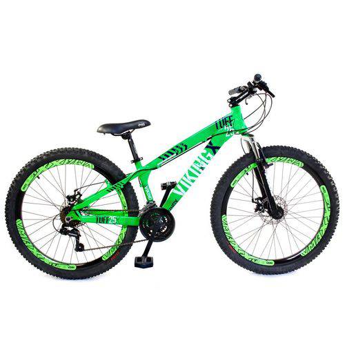 Bicicleta Vikingx Tuff X25 Shimano Disco Verde Neon Vmaxx