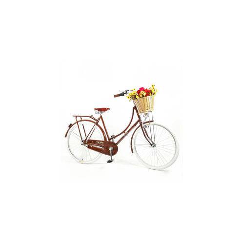 Bicicleta Vintage Retro Ísis Plus Dark Wood Marrom com Marcha Nexus Shimano 3 Vel - Echo Vintage