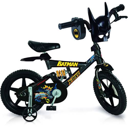 Bicicleta X-Bike Brinquedos Bandeirante Batman Aro 12" Preta