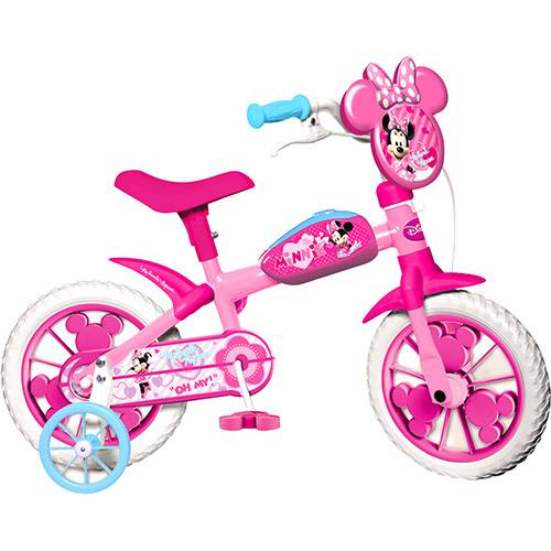 Bicicleta Yellow Minnie Bow-Tique Aro 12" Rosa Feminina Infantil