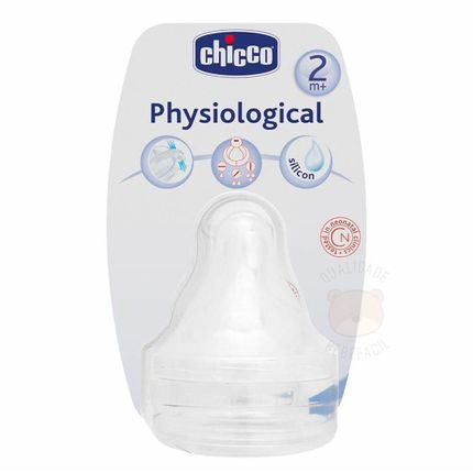 Bico Fisiológico Silicone Fluxo Variável (2m+) 2pçs - Chicco