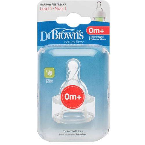2 Bicos Silicone Clássica Fase 1 Dr.browns