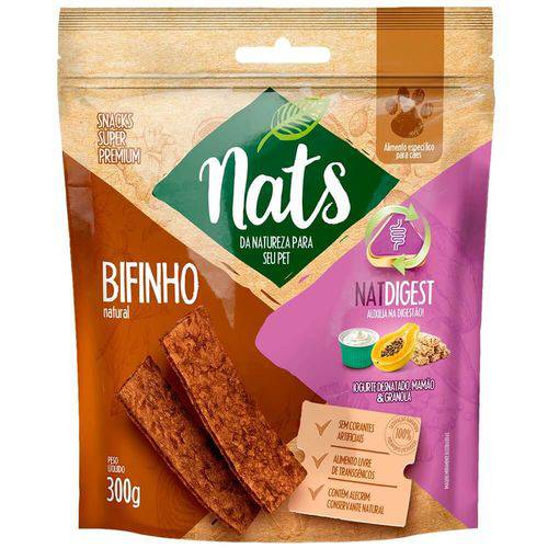 Bifinho Natural Super Premium Natdigest Auxilia na Digestão dos Cães - Nats (300g)