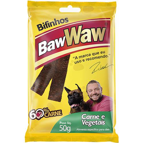 Bifinho para Cães Carne e Vegetais 50g - Baw Waw