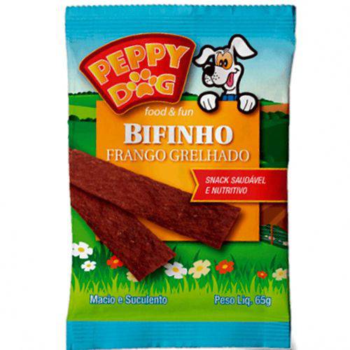 Bifinho Peppy Dog Sabor Frango Grelhado 65g