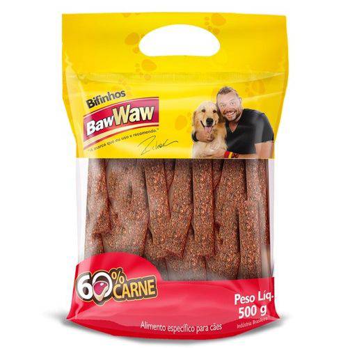 Bifinho Sabor Carne para Cães Raças Grandes e Gigantes 1kg - Baw Waw
