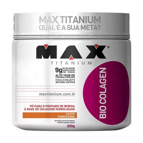 Bio Colagen 300 Gr - Max Titanium - Sabor Tangerina