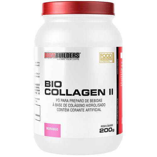Bio Collagen Ii 200g Morango - Bodybuilders