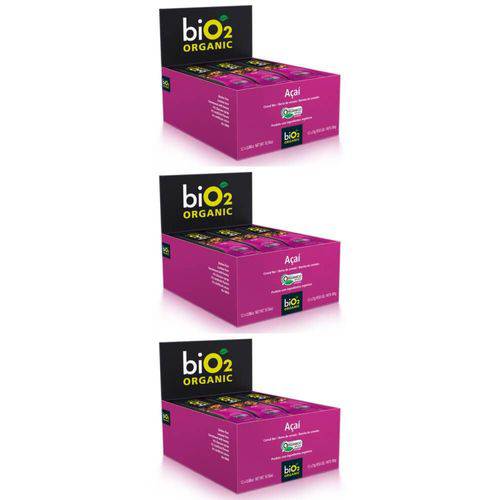 Bio2 Organic Barra Açaí 12x25g (kit C/03)