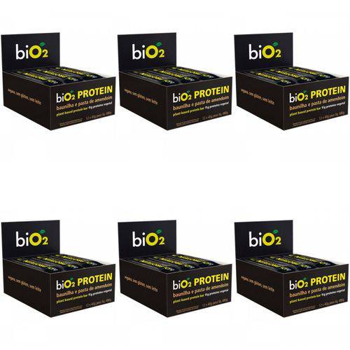 Bio2 Protein Baunilha e Amendoim Barra 12x40g (kit C/06)