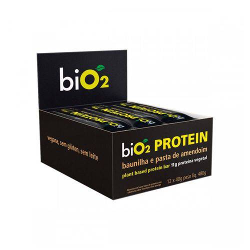 Bio2 Protein Baunilha e Amendoim Barra 12x40g