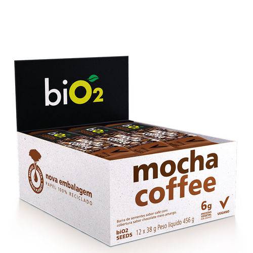 BIO2 Seeds Mocha Coffee Barra de Sementes 12x38g