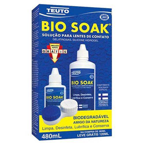 Bio Soak Kit Solução para Lentes de Contato com 480ml
