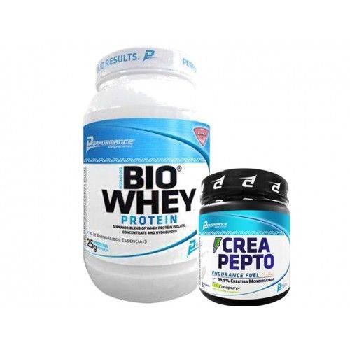 Bio Whey Protein Performance 909g - Morango + Crea Pepto 150g