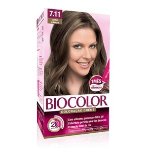 Biocolor Kit Coloração Creme 7.11 Louro Glamour