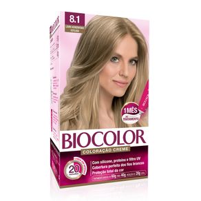 Biocolor Kit Coloração Creme 8.1 Louro Acinzentado Estiloso