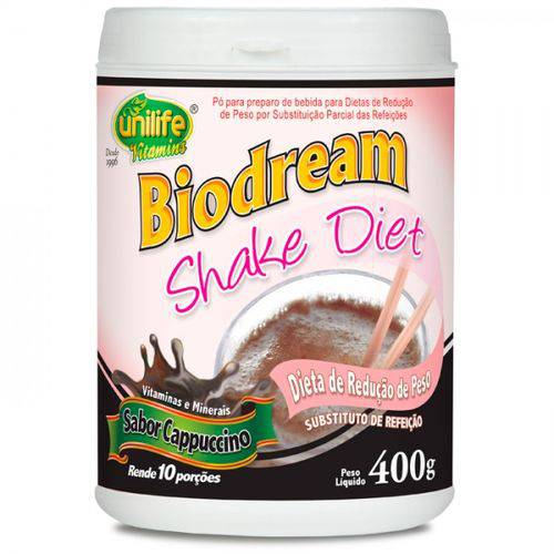 Biodream Shake Diet 400g - Sabor Cappuccino