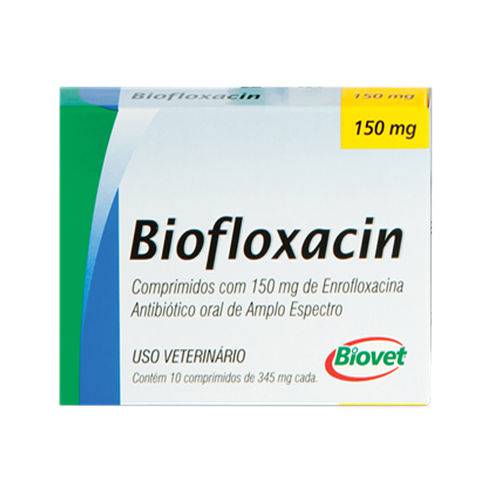 Biofloxacin Biovet para Cães - 150mg