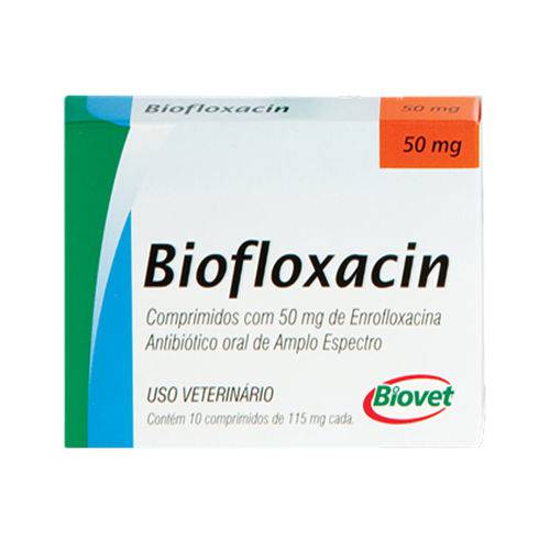 Biofloxacin Biovet para Cães - 50mg